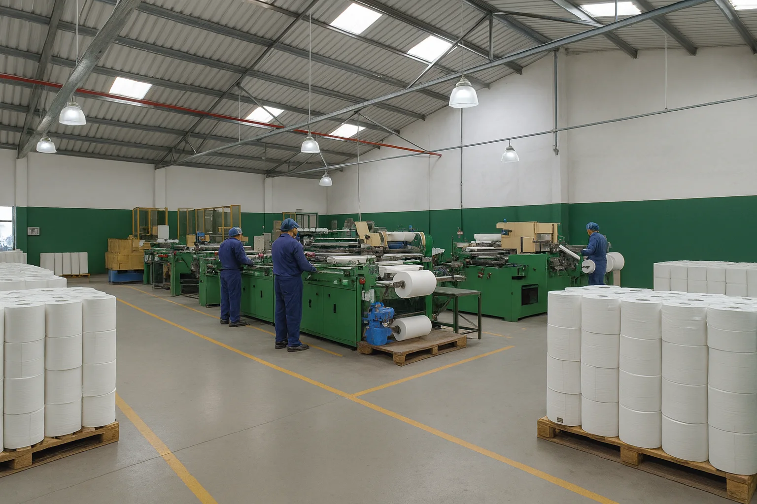 Instalaciones de producción de Toalla de Papel en Caseros